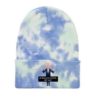 80 Million Votes My Ass Tie Dye 12in Knit Beanie