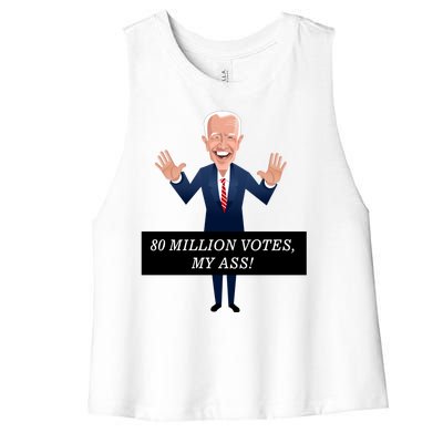 80 Million Votes My Ass Women's Racerback Cropped Tank