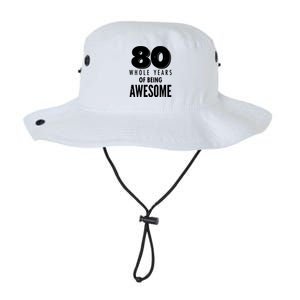 80 Whole Years Of Being Awesome Birthday Legacy Cool Fit Booney Bucket Hat