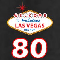 80 Years Old In Vegas - 80th Birthday Adult Drive Performance Visor