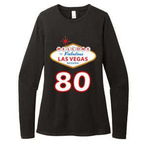 80 Years Old In Vegas - 80th Birthday Womens CVC Long Sleeve Shirt