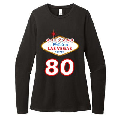 80 Years Old In Vegas - 80th Birthday Womens CVC Long Sleeve Shirt