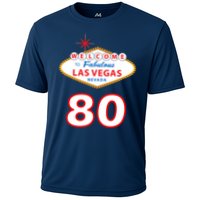 80 Years Old In Vegas - 80th Birthday Cooling Performance Crew T-Shirt