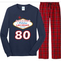 80 Years Old In Vegas - 80th Birthday Long Sleeve Pajama Set