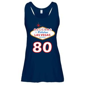 80 Years Old In Vegas - 80th Birthday Ladies Essential Flowy Tank