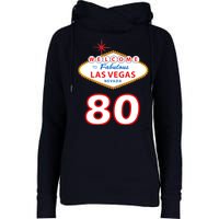 80 Years Old In Vegas - 80th Birthday Womens Funnel Neck Pullover Hood