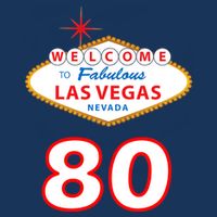 80 Years Old In Vegas - 80th Birthday Tie-Dye T-Shirt