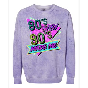 80's Baby 90's Made Me Colorblast Crewneck Sweatshirt