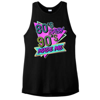 80's Baby 90's Made Me Ladies PosiCharge Tri-Blend Wicking Tank