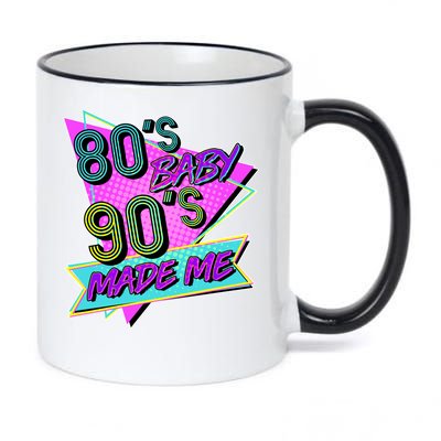 80's Baby 90's Made Me 11oz Black Color Changing Mug