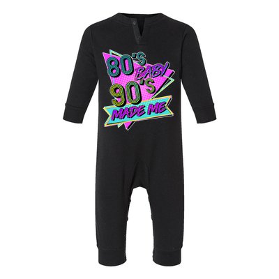 80's Baby 90's Made Me Infant Fleece One Piece