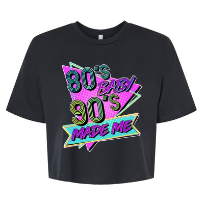 80's Baby 90's Made Me Bella+Canvas Jersey Crop Tee