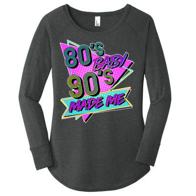 80's Baby 90's Made Me Women's Perfect Tri Tunic Long Sleeve Shirt