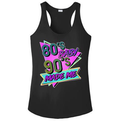 80's Baby 90's Made Me Ladies PosiCharge Competitor Racerback Tank