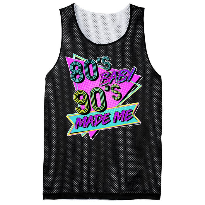 80's Baby 90's Made Me Mesh Reversible Basketball Jersey Tank