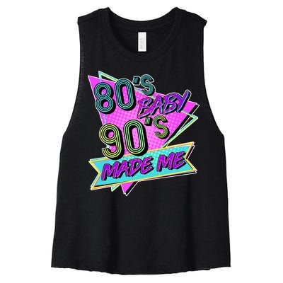 80's Baby 90's Made Me Women's Racerback Cropped Tank