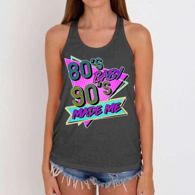 80's Baby 90's Made Me Women's Knotted Racerback Tank