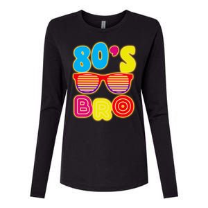 80's Bro Retro Shades Womens Cotton Relaxed Long Sleeve T-Shirt