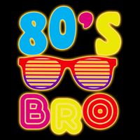 80's Bro Retro Shades Cooling Performance Crew T-Shirt