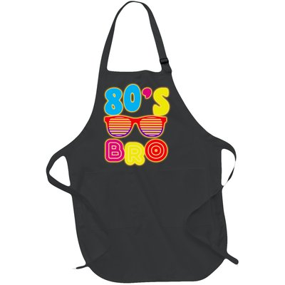 80's Bro Retro Shades Full-Length Apron With Pockets