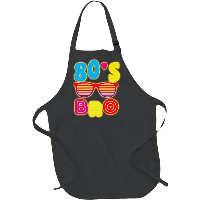 80's Bro Retro Shades Full-Length Apron With Pockets