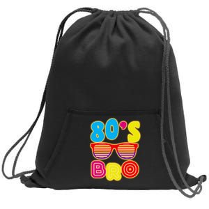 80's Bro Retro Shades Sweatshirt Cinch Pack Bag