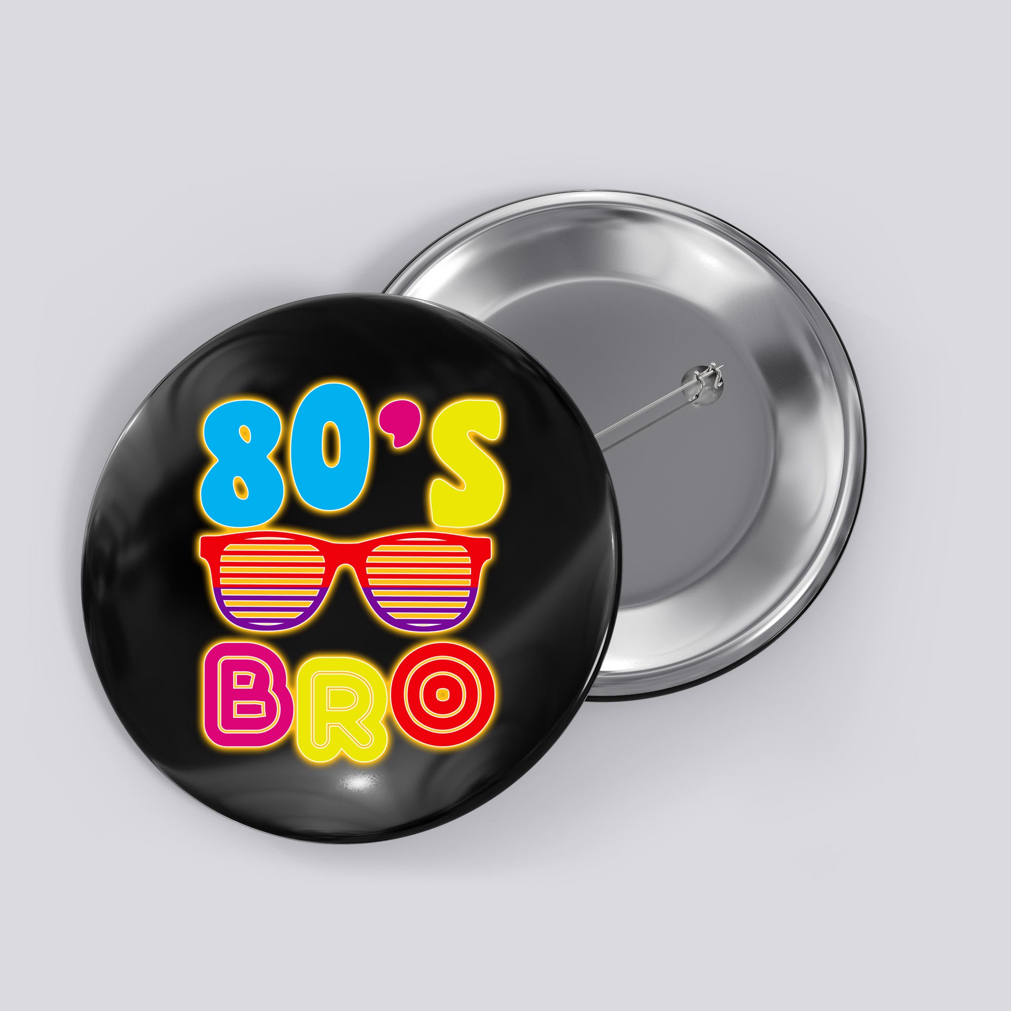 80's Bro Retro Shades Button