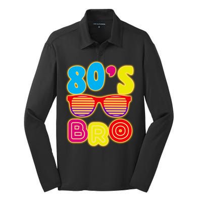 80's Bro Retro Shades Silk Touch Performance Long Sleeve Polo