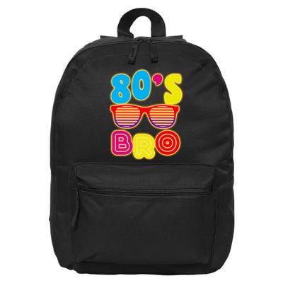 80's Bro Retro Shades 16 in Basic Backpack