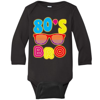 80's Bro Retro Shades Baby Long Sleeve Bodysuit