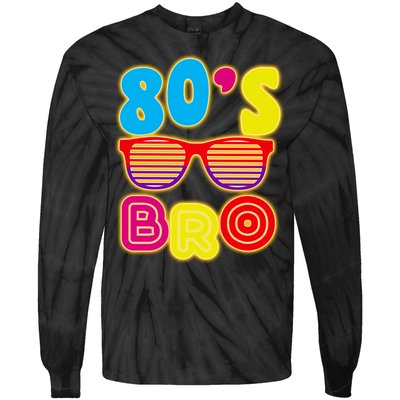 80's Bro Retro Shades Tie-Dye Long Sleeve Shirt