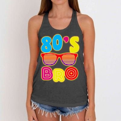 80's Bro Retro Shades Women's Knotted Racerback Tank