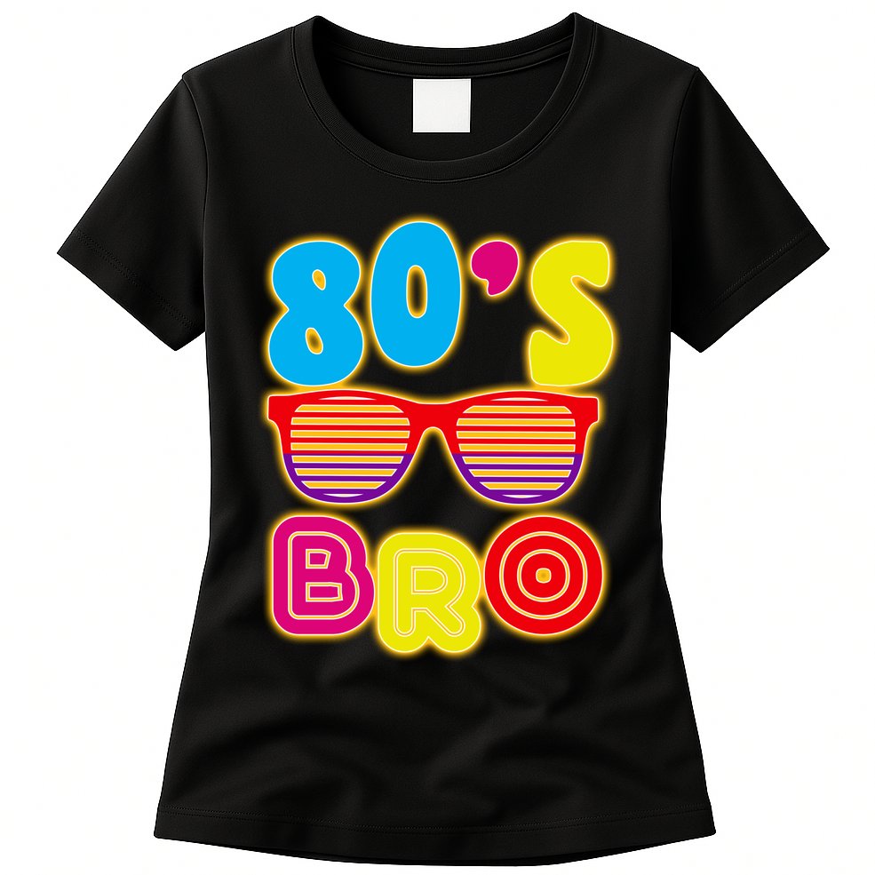 80's Bro Retro Shades Womens T-Shirt