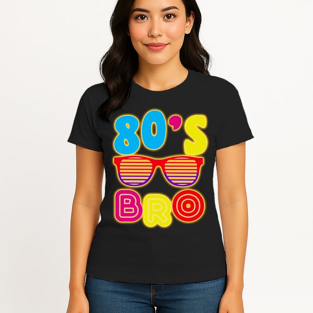 80's Bro Retro Shades Womens T-Shirt