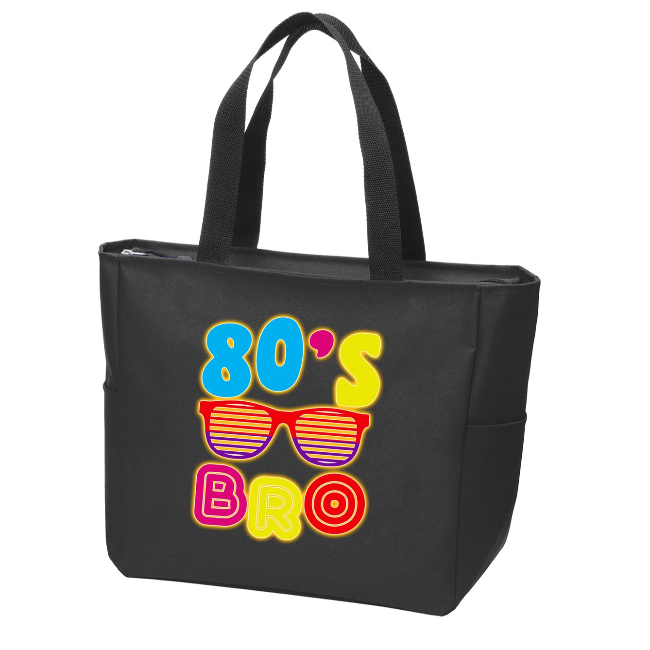 80's Bro Retro Shades Zip Tote Bag
