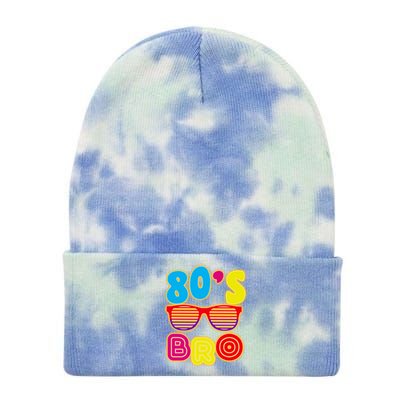 80's Bro Retro Shades Tie Dye 12in Knit Beanie