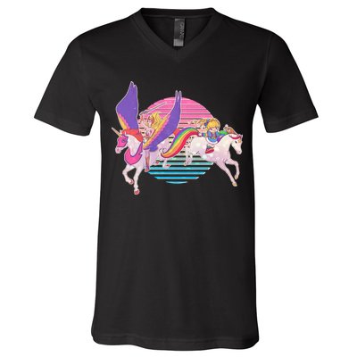 80's Girl Vintage Classic V-Neck T-Shirt