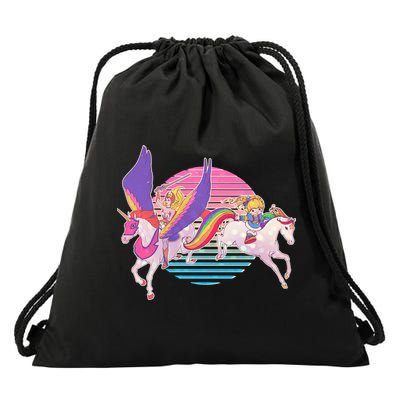 80's Girl Vintage Classic Drawstring Bag