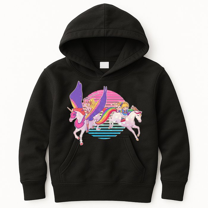 80's Girl Vintage Classic Kids Hoodie