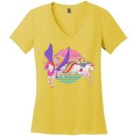 80's Girl Vintage Classic Women's V-Neck T-Shirt