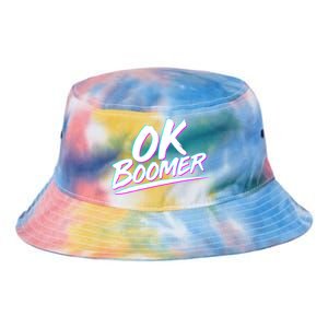 80's Retro Ok Boomer Tie Dye Newport Bucket Hat