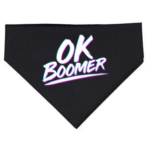 80's Retro Ok Boomer USA-Made Doggie Bandana