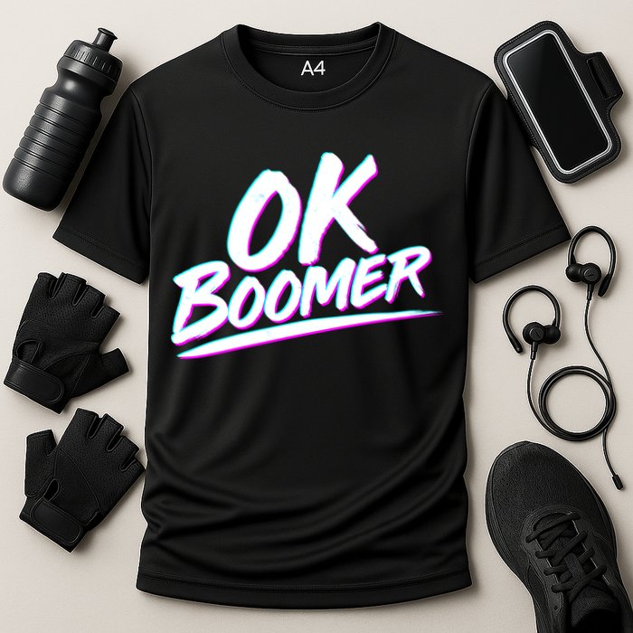 80's Retro Ok Boomer Cooling Performance Crew T-Shirt