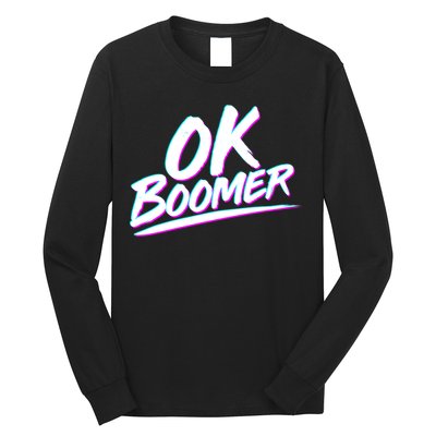 80's Retro Ok Boomer Long Sleeve Shirt