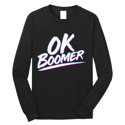 80's Retro Ok Boomer Long Sleeve Shirt