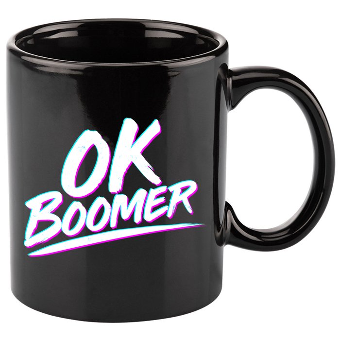 80's Retro Ok Boomer 11oz C Handle Ceramic Mug