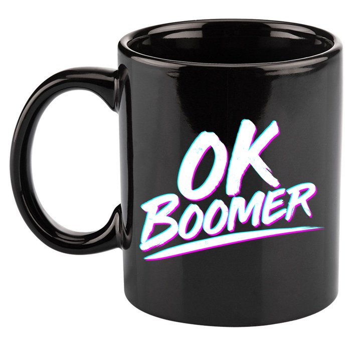 80's Retro Ok Boomer 11oz C Handle Ceramic Mug