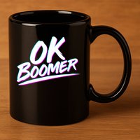 80's Retro Ok Boomer 11oz C Handle Ceramic Mug