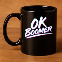 80's Retro Ok Boomer 11oz C Handle Ceramic Mug
