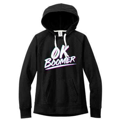 80's Retro Ok Boomer Women's Fleece Hoodie